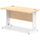 Rayleigh Shallow Cable Managed Straight Office Desk